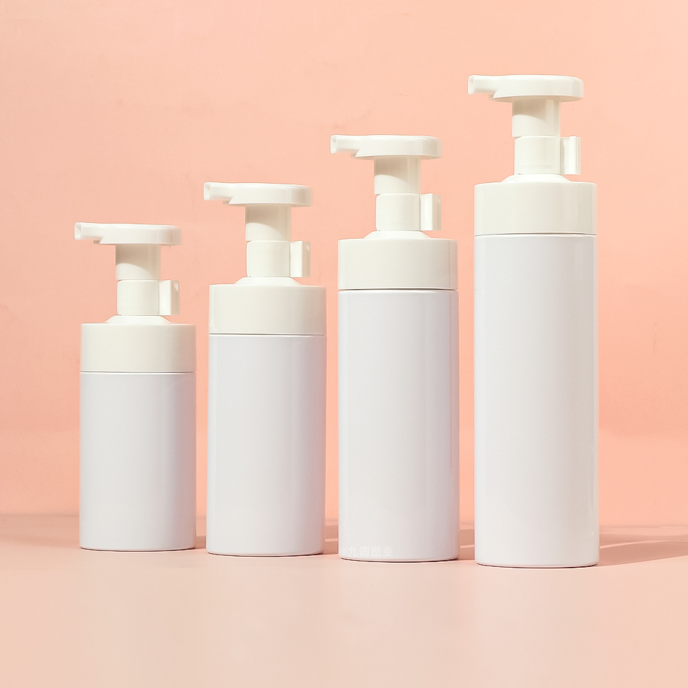 200 ml neue weiße Kunststoffschaumflasche mit Clip