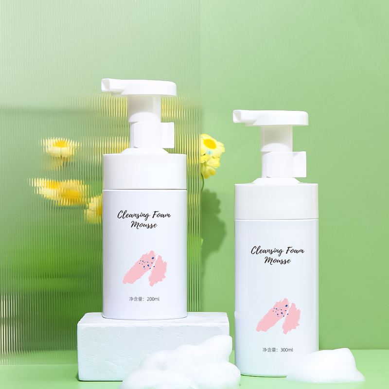 200 ml neue weiße Kunststoffschaumflasche mit Clip