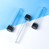 40 ml transparente zylindrische PET-Flasche für Lebensmittel und Süßigkeiten