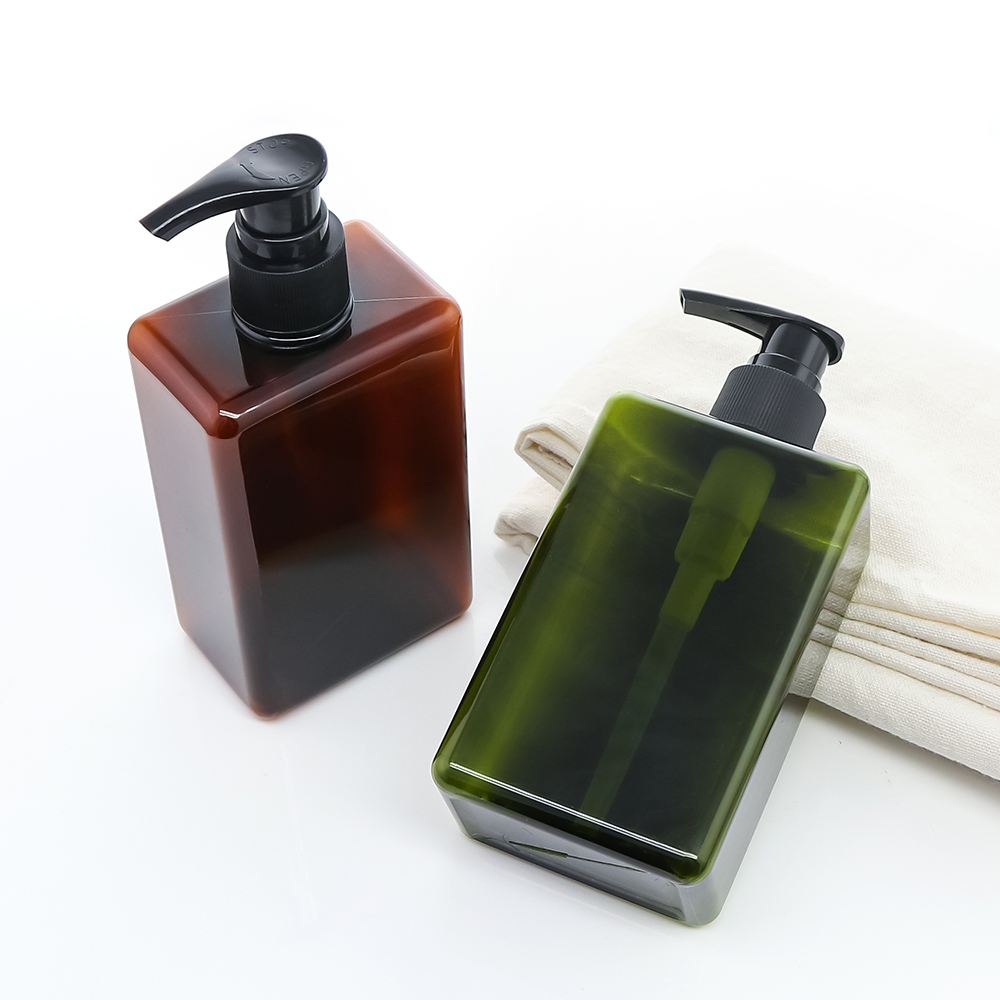 Luxus-PET-Körperlotion-Flaschenverpackung in quadratischer Form