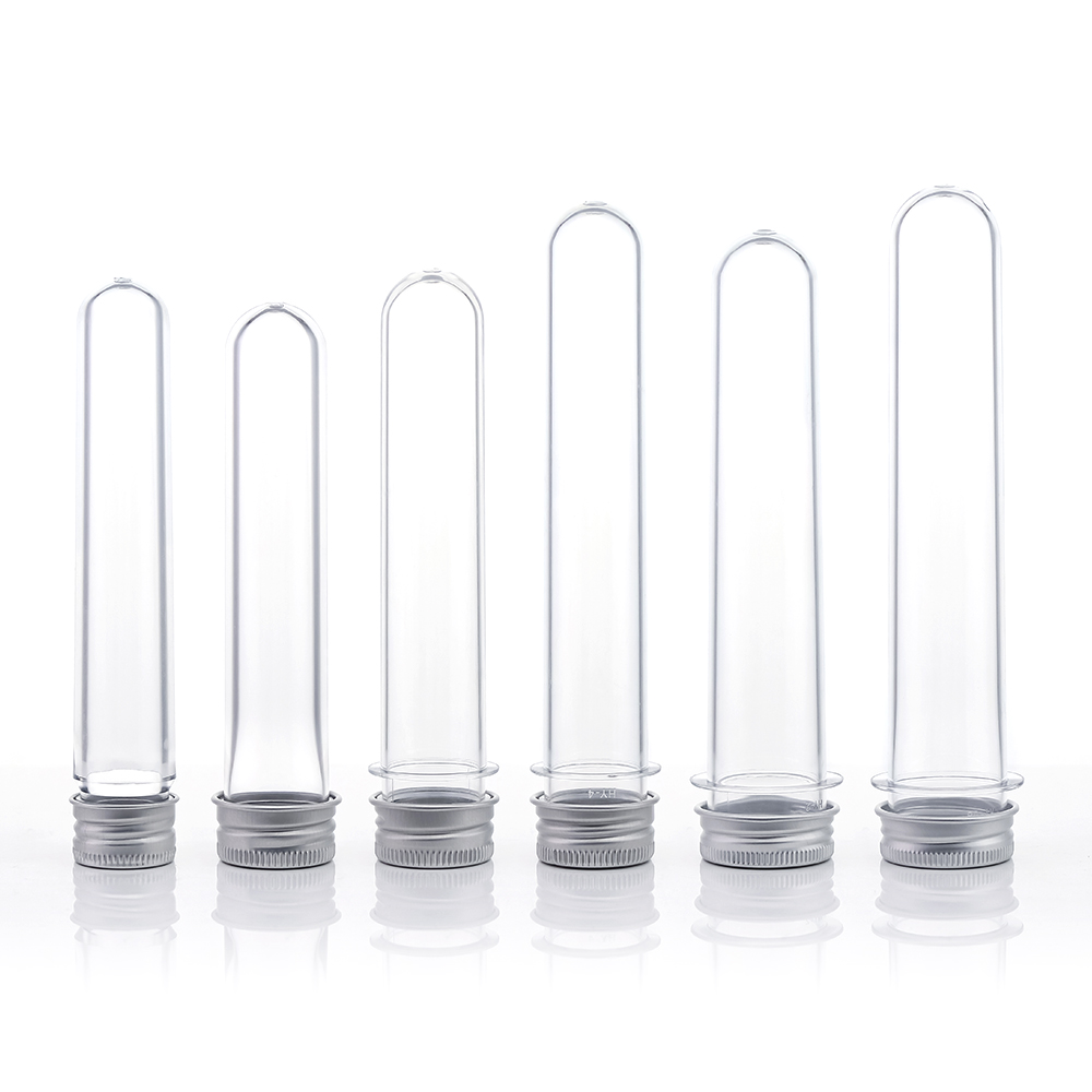 40 ml transparente zylindrische PET-Flasche für Lebensmittel und Süßigkeiten
